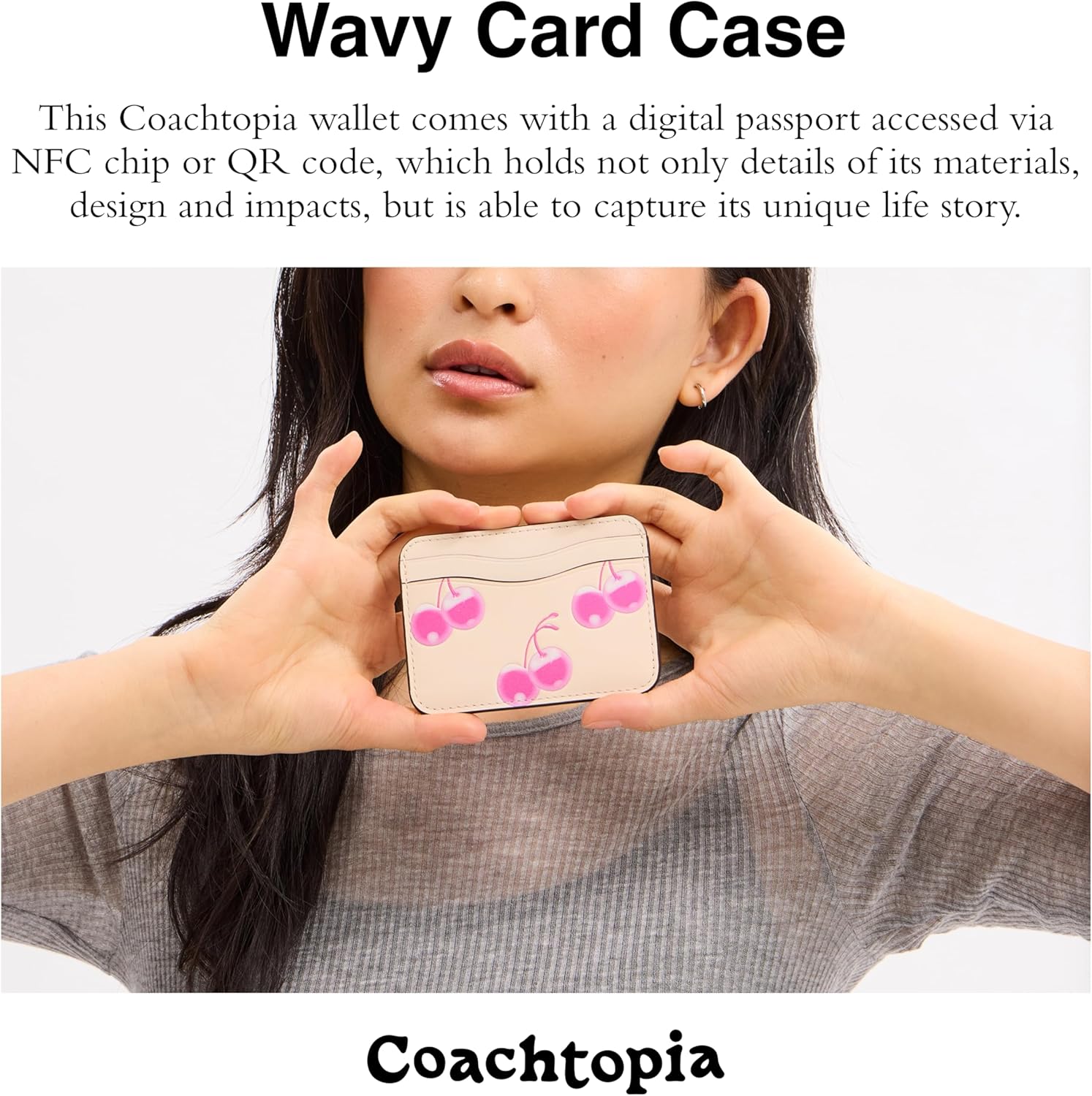COACH for The Summer I Turned Pretty Wavy Card Case with Cherry Print - Image 2