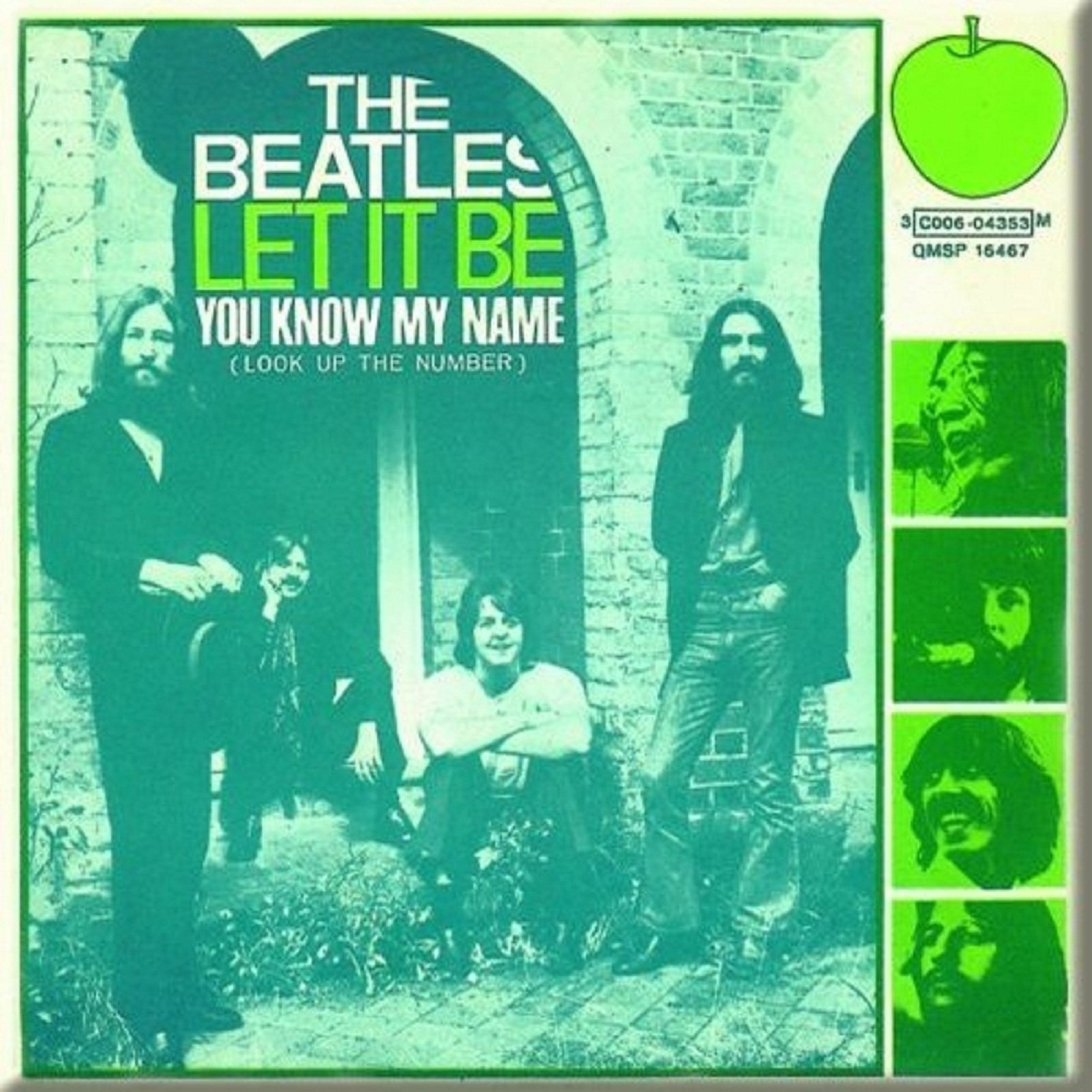 The Beatles Green Let It Be You Know My Name Nue Official Fridge Magnet 76Mm X One Size