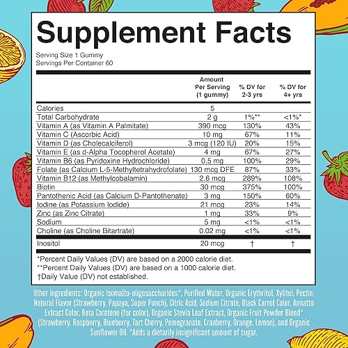 Miniatura 4 de MaryRuth's - Gomitas multivitamínicas para niños, gomitas probióticas para niños y gomitas para dormir para niños, paquete de 3 unidades para apoyo