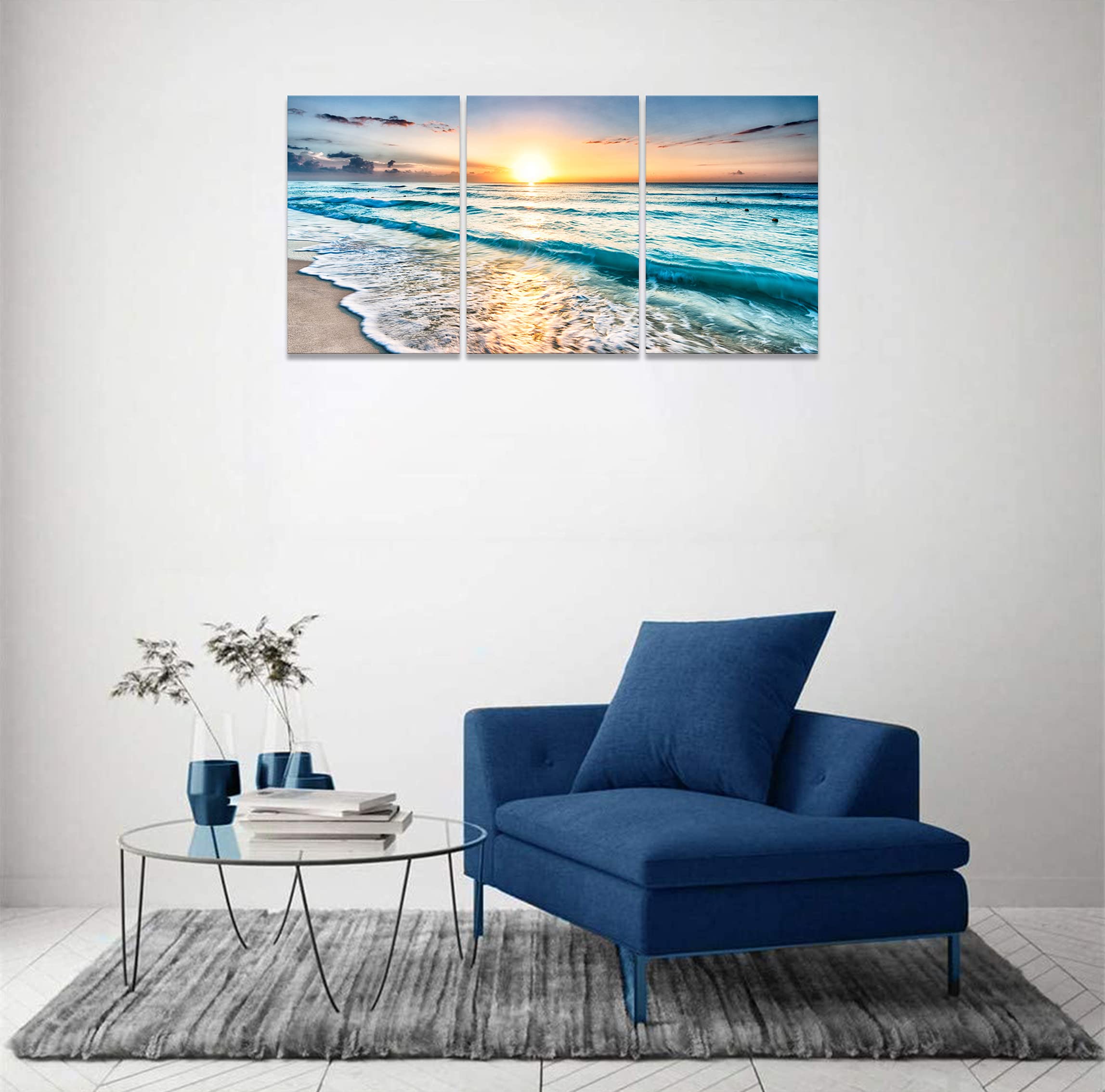 Amazon.co.jp: 絵画 海 ポスター アート 南国 風景 自然 ハワイ 絵画
