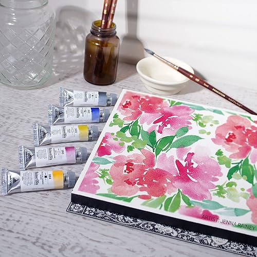 Miniatura 7 de Maimeri Blu Pintura de acuarela de un solo pigmento de 0.4 fl oz – Pintura de acuarela profesional PB36 azul cobalto verdoso – Tubo de pintura de