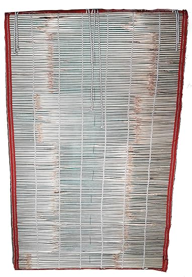 HeeMo Bamboo Wood Roll Up Blind Chick Window Curtains (36x60 Inches, Beige)