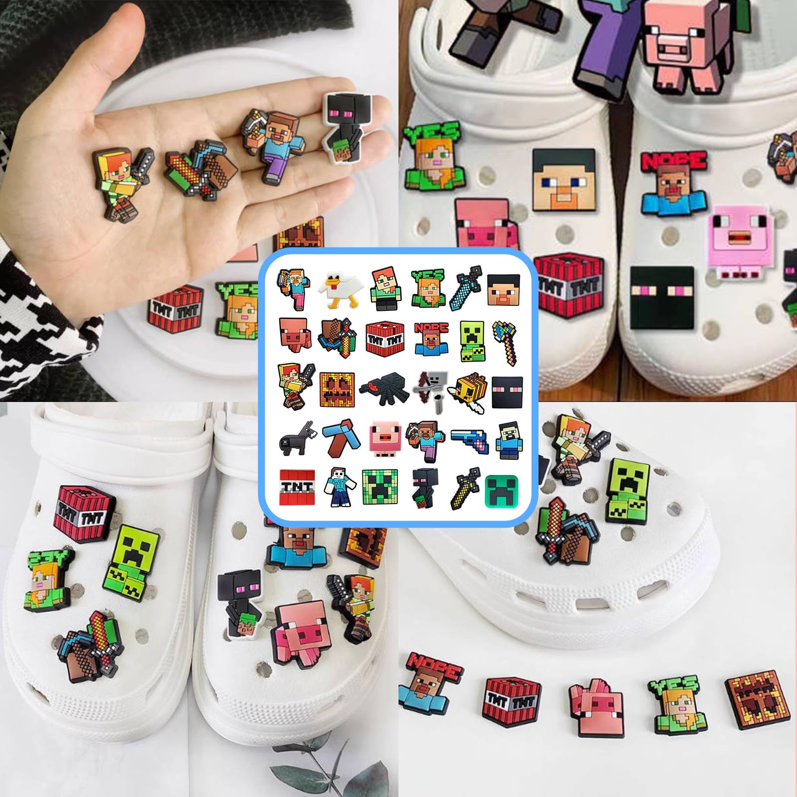 Adorno Zapatos PVC Shoe Charms Diseño Animales Dibujos Animados Accesorios Lindos Bricolaje para Zuecos Sandalias