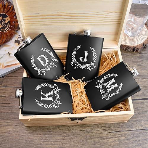 Miniatura 6 de ELEGANTPARK Regalos personalizados para hombres, padrinos de boda, regalos iniciales con monograma para hermano, novio, boda, cumpleaños, Navidad,