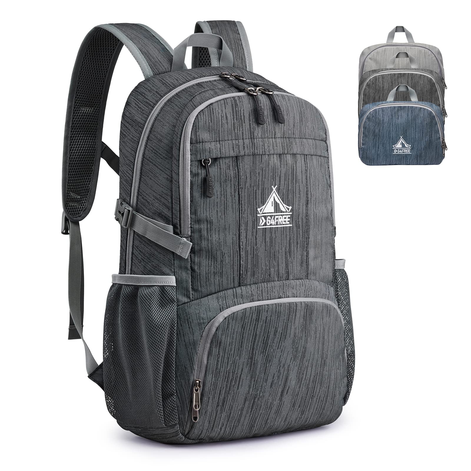 G4Free30L Hiking Backpack Lightweight Packable Shoulder Daypack Bag Outdoor Travel Foldable Water Resistant for Men Women