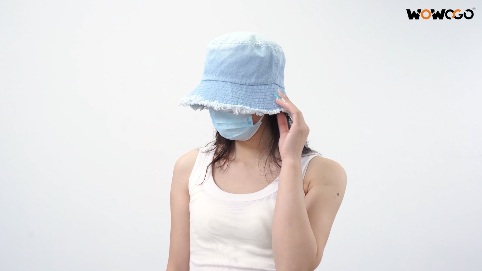 Sombrero Bucket de mezclilla para verano miniatura 7