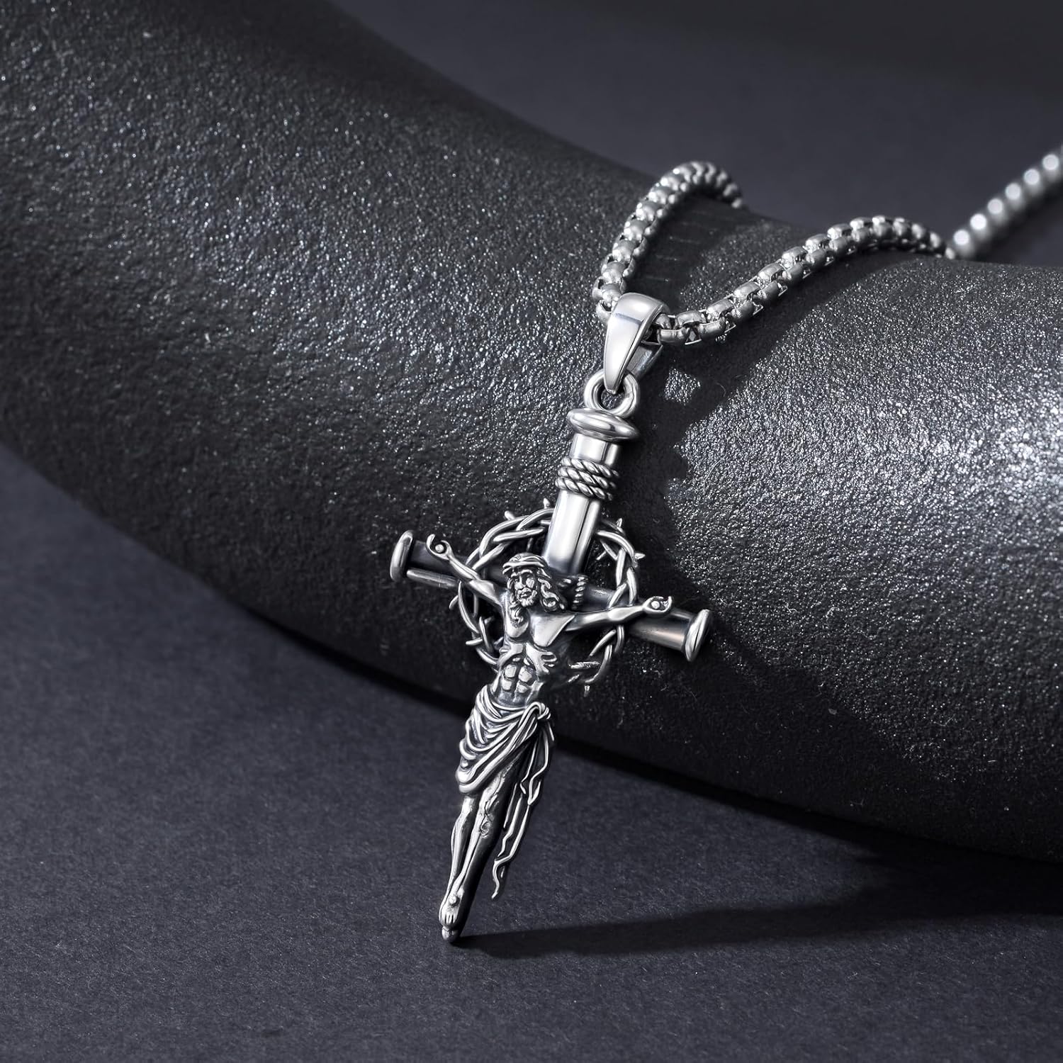 Christian Necklace 925 Sterling Silver Religious Faith Pendant Necklace Christian Jewelry Gift for Men And Women - Image 2
