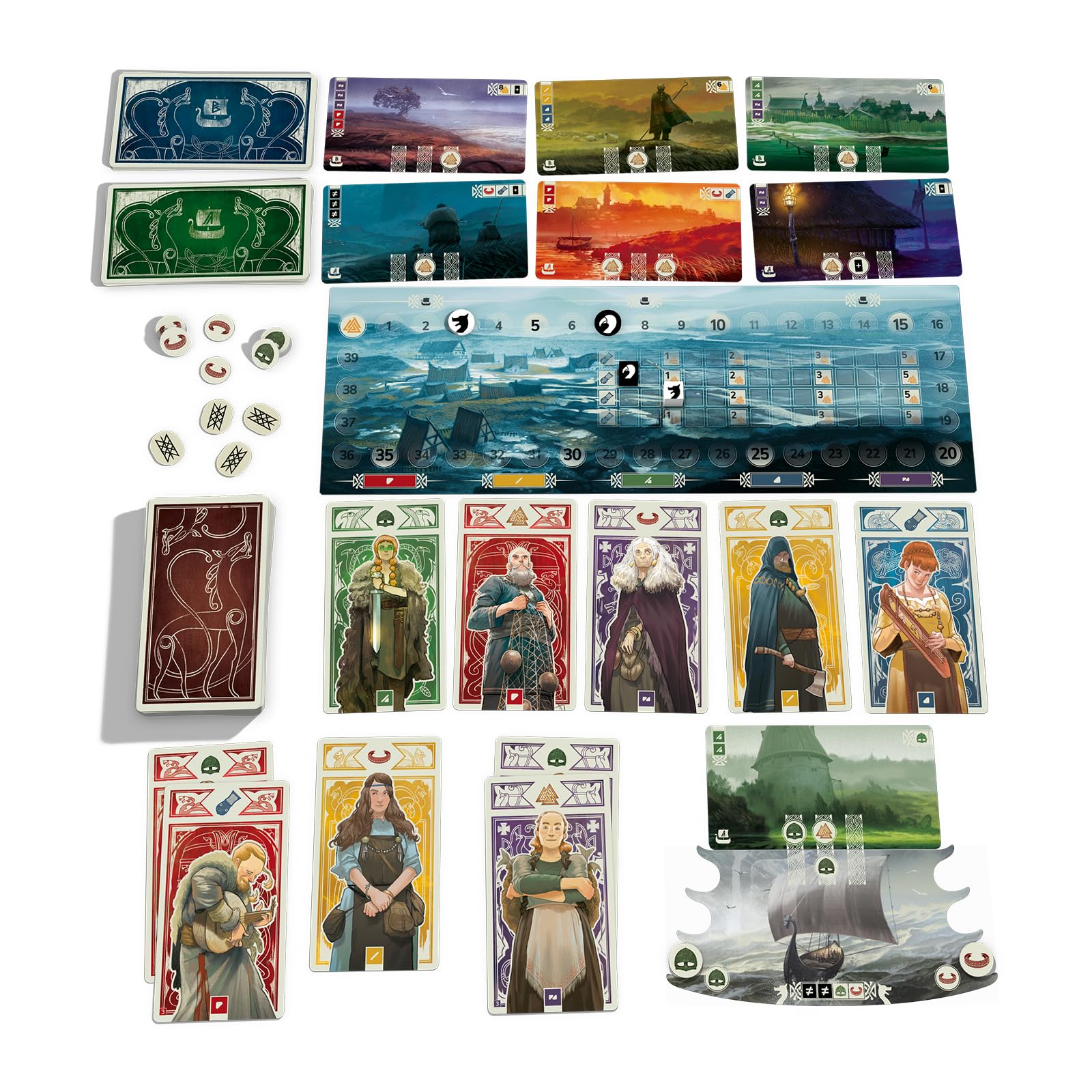 Devir Knarr, Jeu de société, 2-4 Joueurs, Jeu de Vikings avec Amis, âge +8 (BGKNASI)