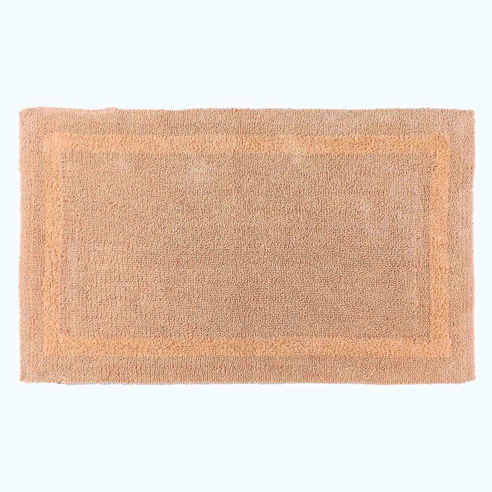 HOMESCAPES Toilet Mat, Luxury 1600gsm Extra Soft 100% Cotton, Reversible Bathroom Mats Non-Slip, Washable, Super Absorbent, Quick-Dry, Raspberry Pink Pedestal Rug for Toilet, 50 x 55 cm — view 48