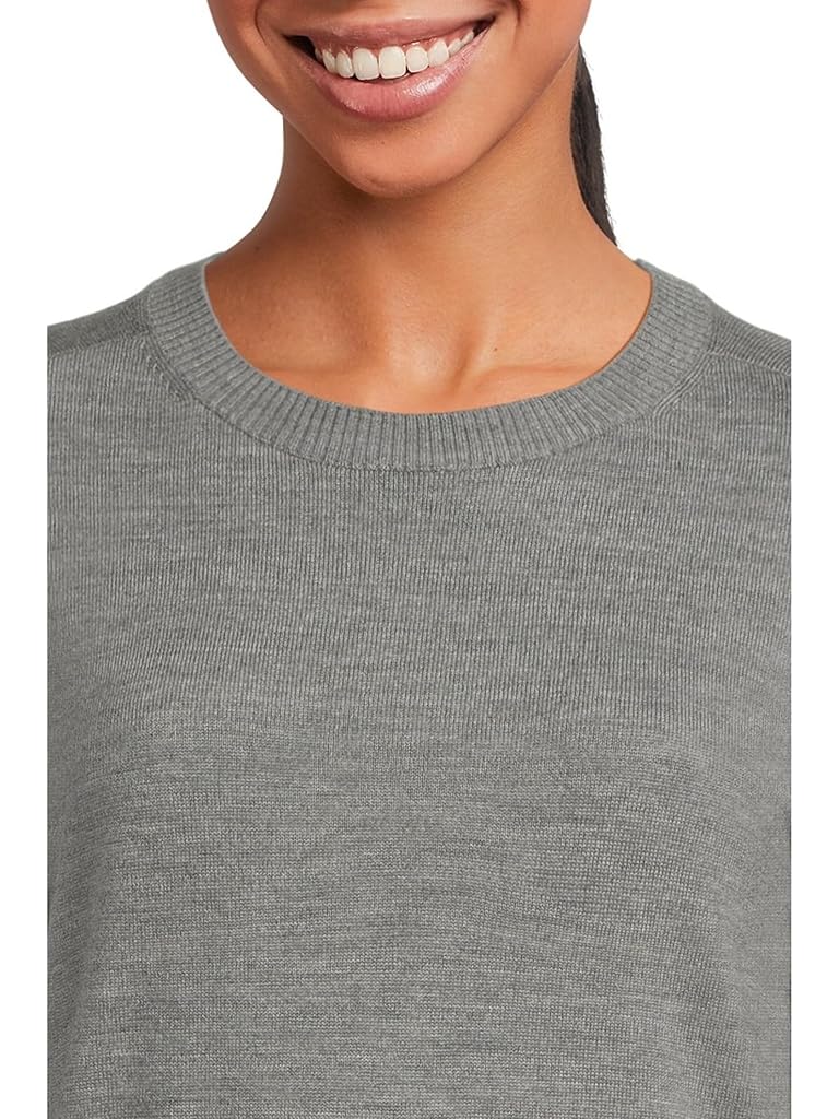 Gray L.L.Bean Essential Merino Wool Crewneck Sweater