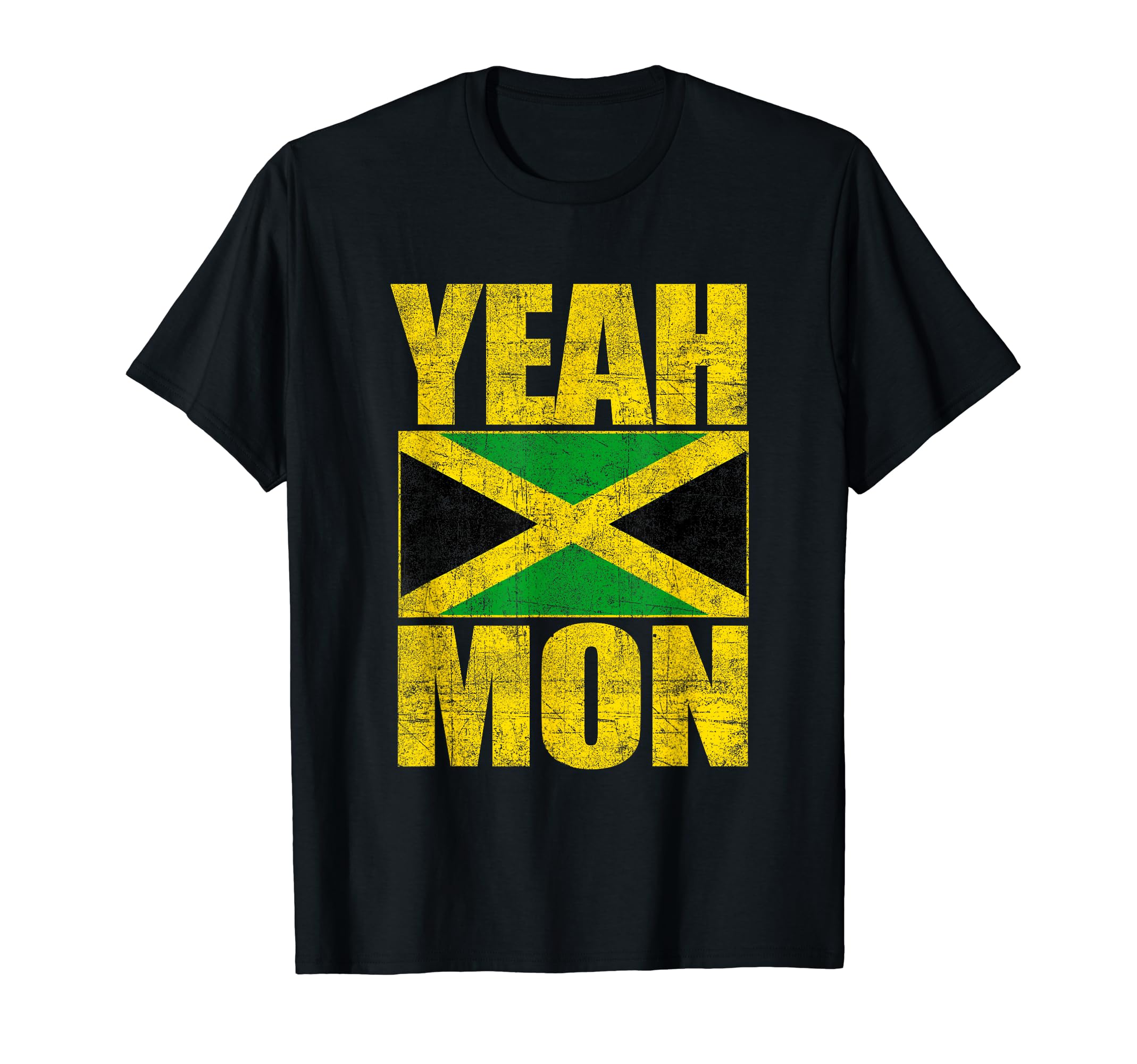 Jamaica Vacation Beach Souvenir ShirtsYeah Mon Retro Jamaica Jamaican Men Womens Vacation Souvenir T-Shirt