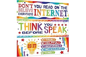 Think Before You Speak Classroom Decorations