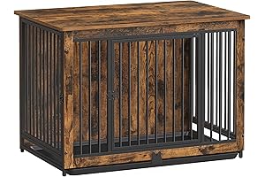 Feandrea Dog Kennel Furniture: Refined Rustic Dog House Sanctuary