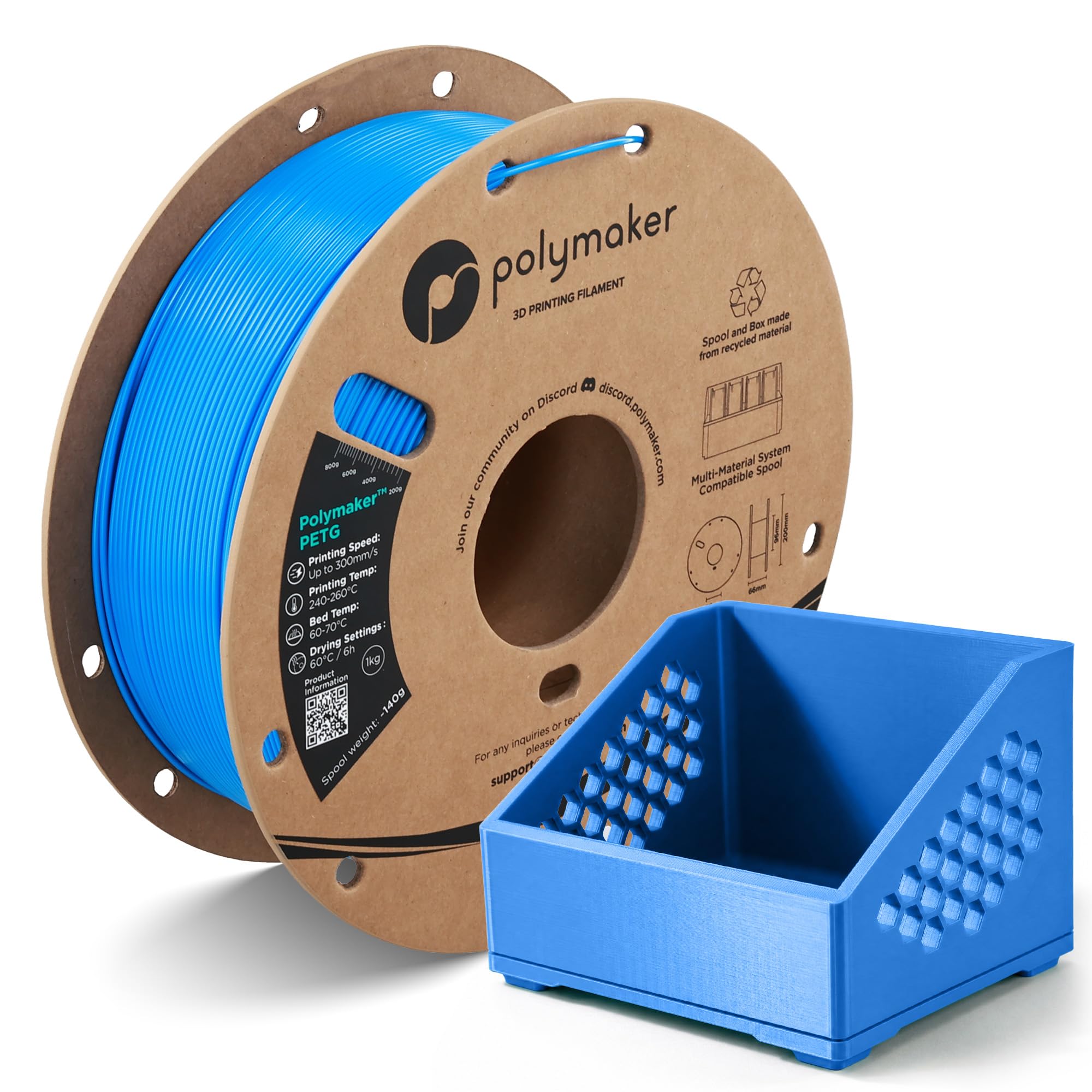 Amazon.com: Polymaker PETG Electric Blue 3D Printer Filament 1.75