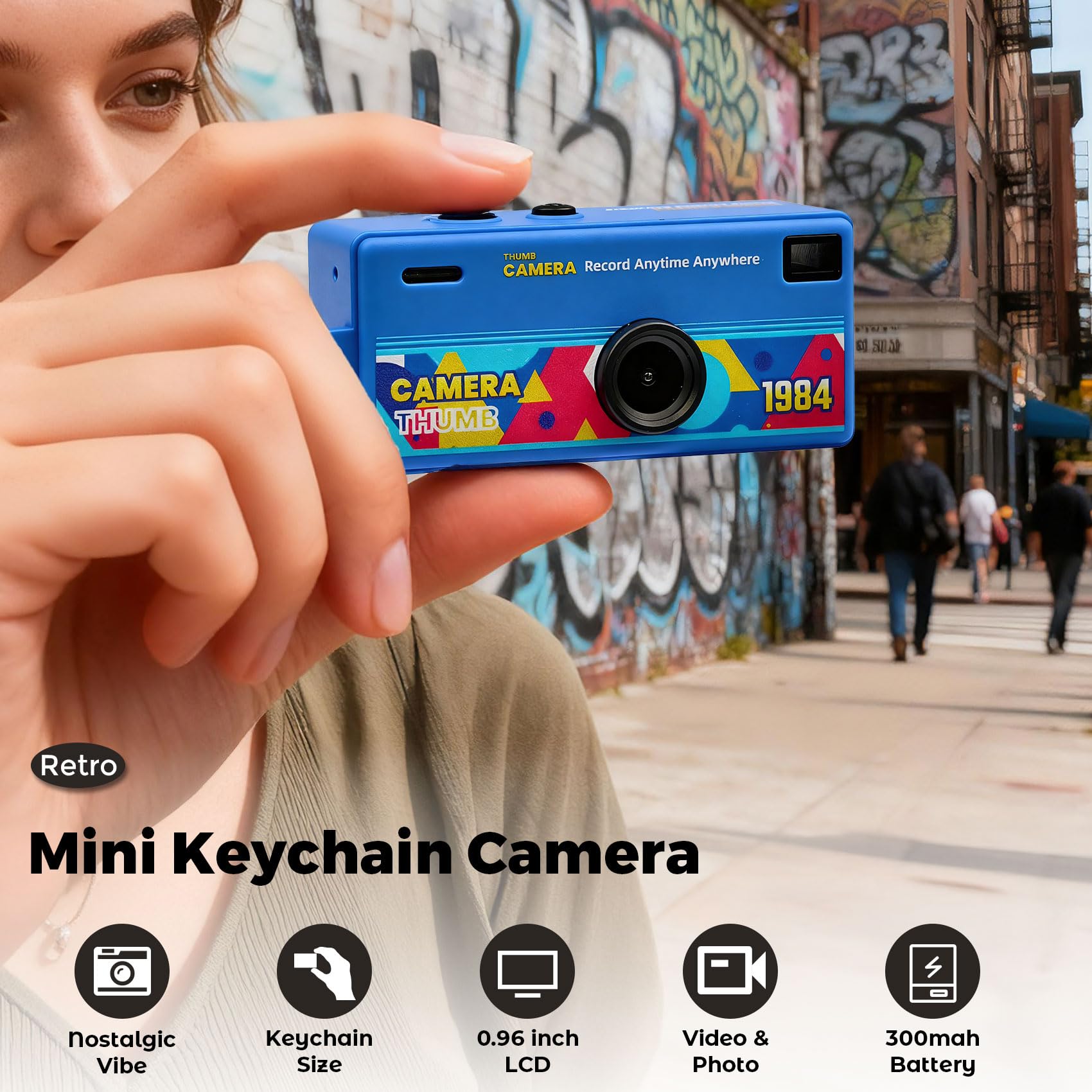 Amazon.com : Mini Digital Camera with 0.96 in LCD Screen 1080P 130