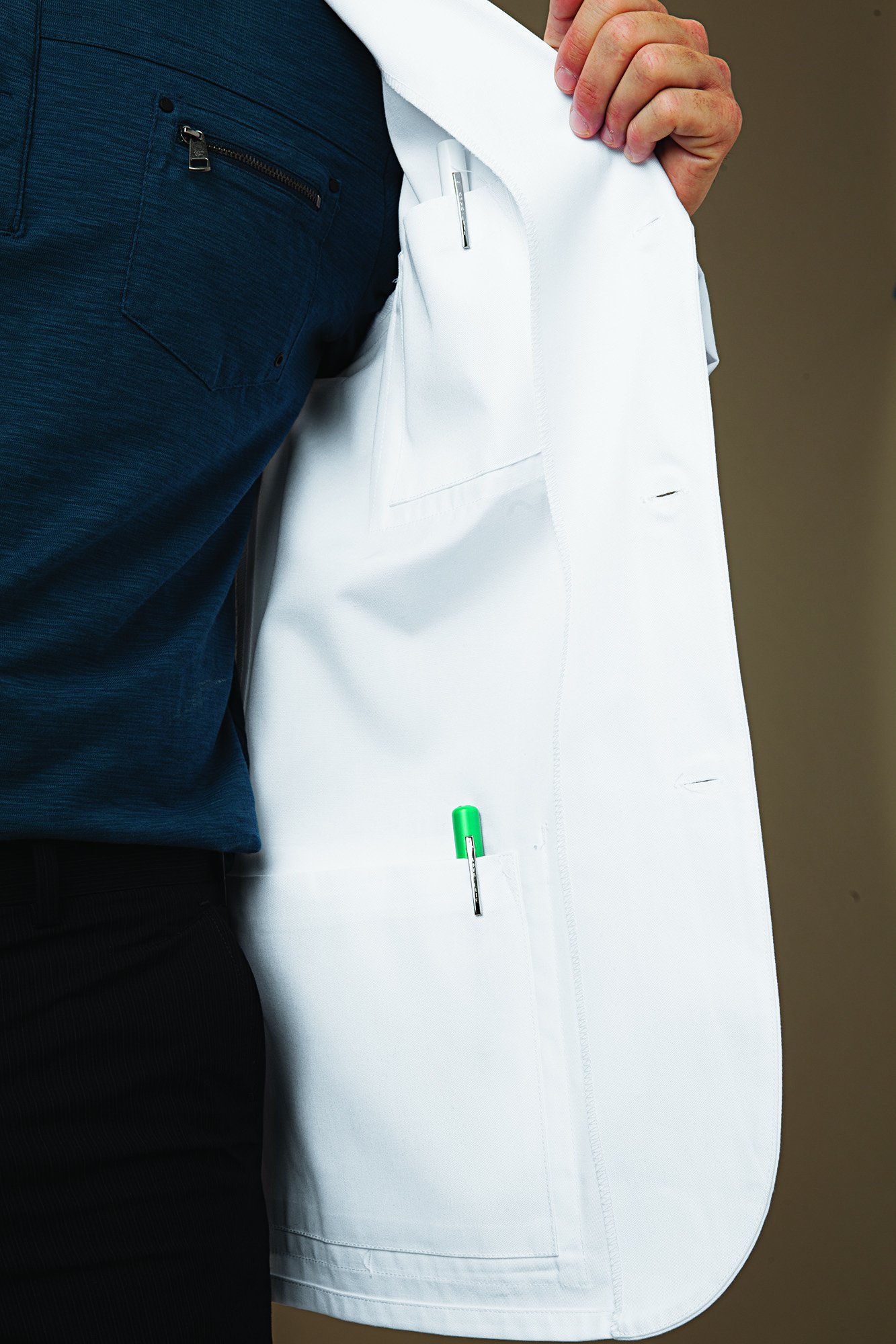Cherokee – bata de laboratorio para hombre de 78,7 cm
