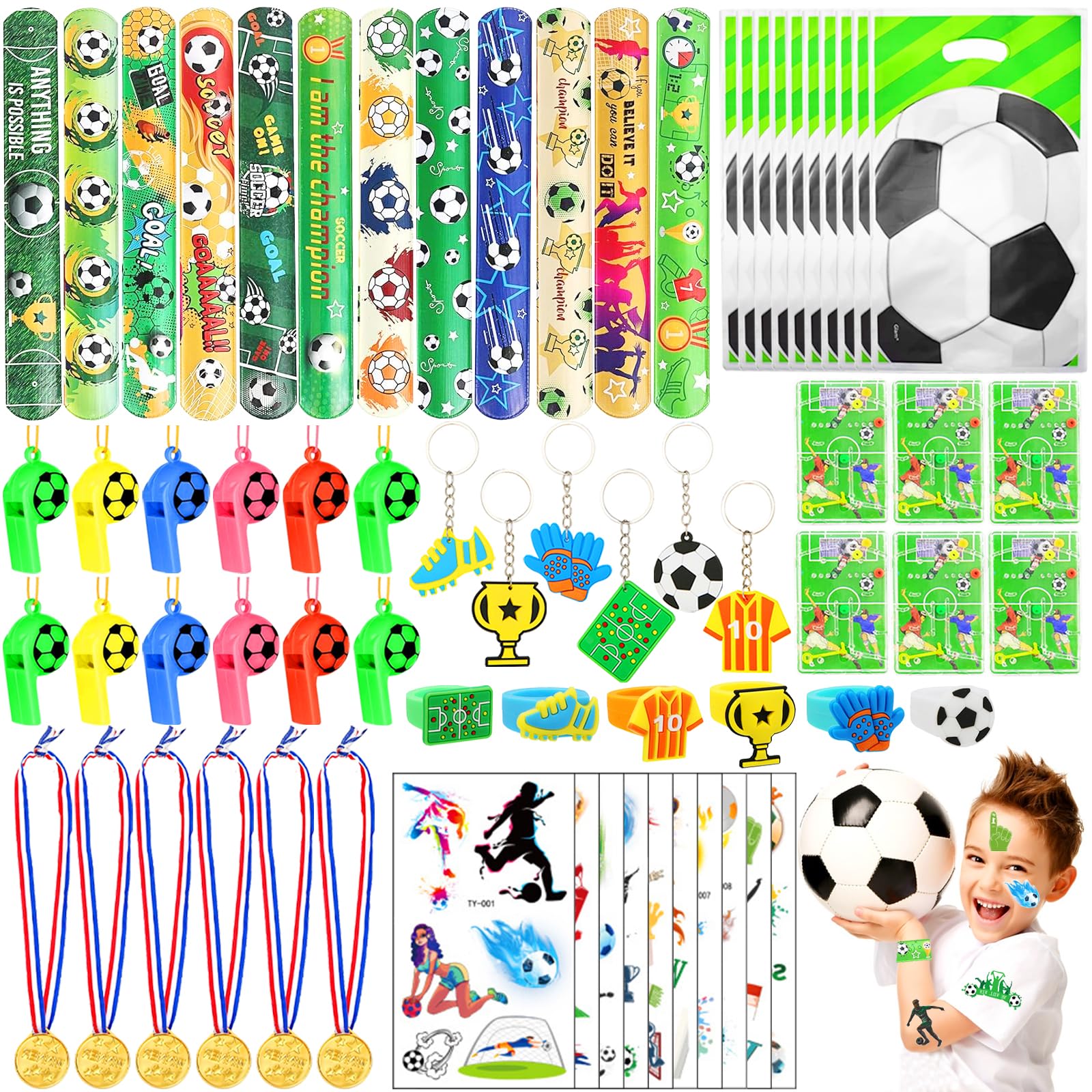 Accessoire Sportif Noir Blanc Lot 20 Porte-clés Football Keboyoe - Mini Ballons 2.5cm - Cadeau Anniversaire Enfants Fans Support Ballon Anniversaire
