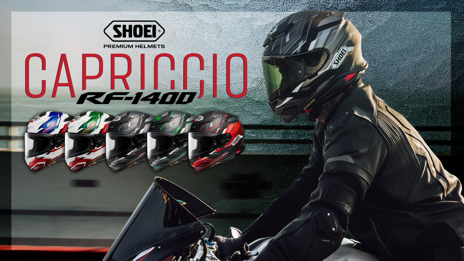 Shoei RF-1400 Capriccio Full Face Motorcycle Helmet : Automotive