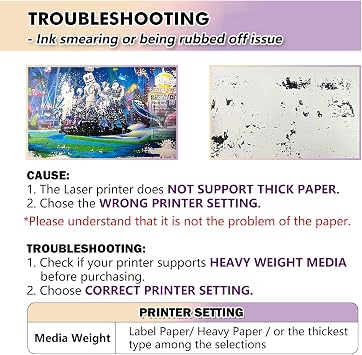 Koala Printable Vinyl Sticker Paper for Laser Printers, Glossy Waterproof