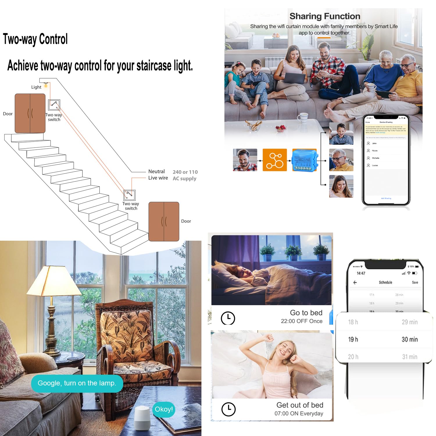 SONOFF Zigbee Mini Interruttore Smart, SNZB-01P Interruttore Touch Luce, Pulsante di Controllo