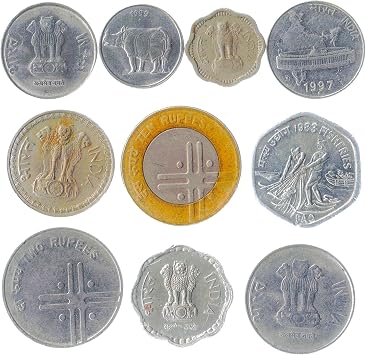 Hobby of Kings India 10 Mixed Coins | Rupees | Paisa | Indian Currency Since 1969