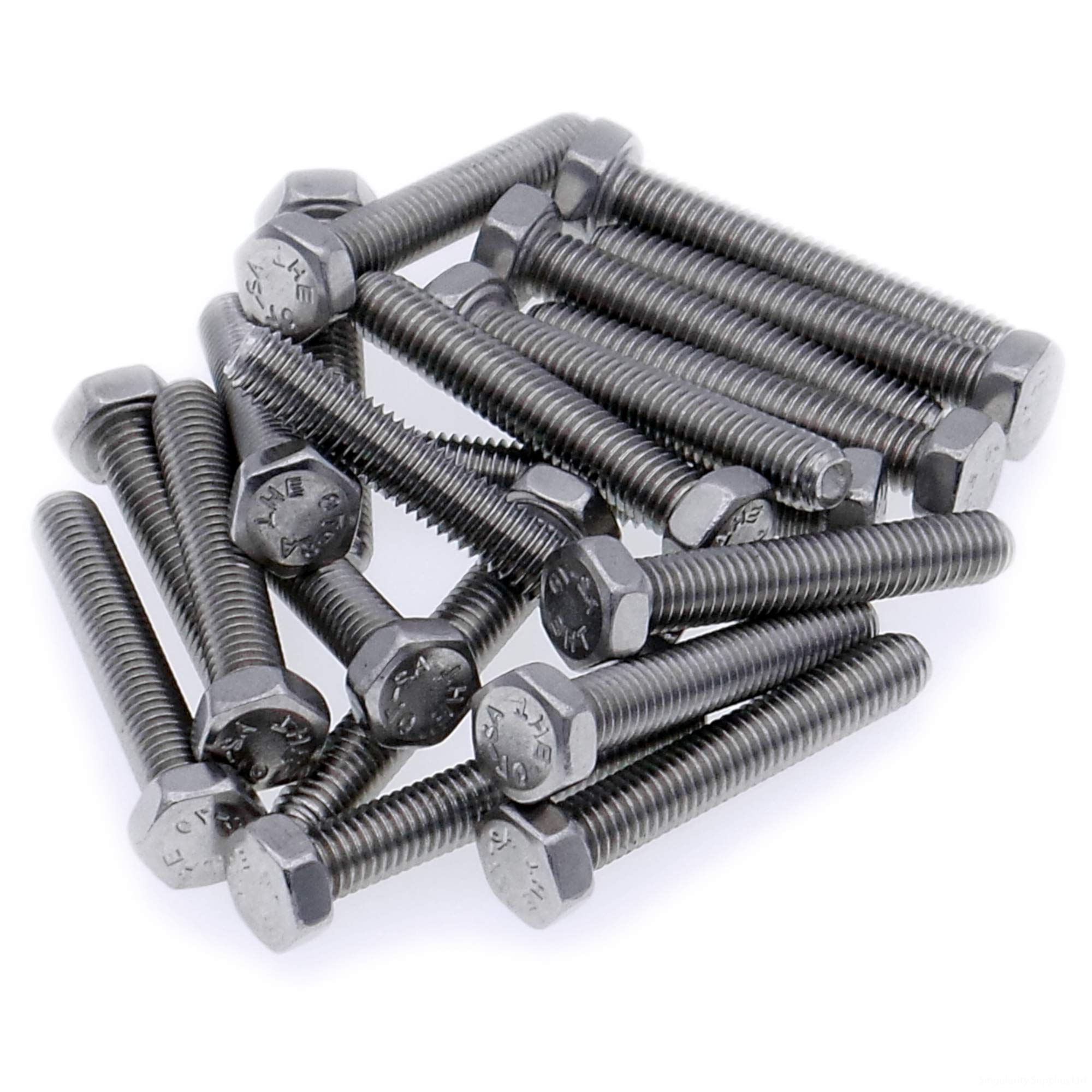 Singularity Supplies M3 (3Mm X 22Mm) Hex Bolt (Fully Threaded Setscrew) - Stainless Steel (A2) (Pack Of 20)
