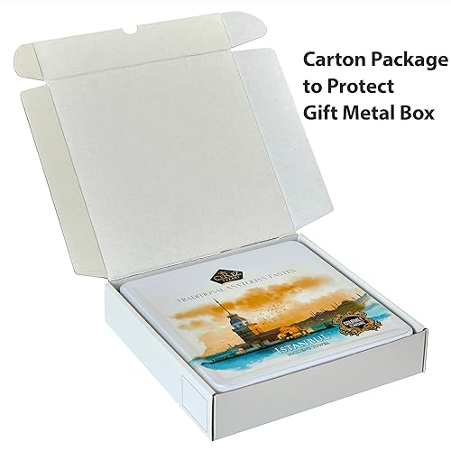 Miniatura 3 de Cerez Pazari Turkish Delight Candy Gift Basket 1.6 lb, Lokum Dessert Gourmet With 6 Unique Flavors, Christmas Holiday Corporate Food Gifts In