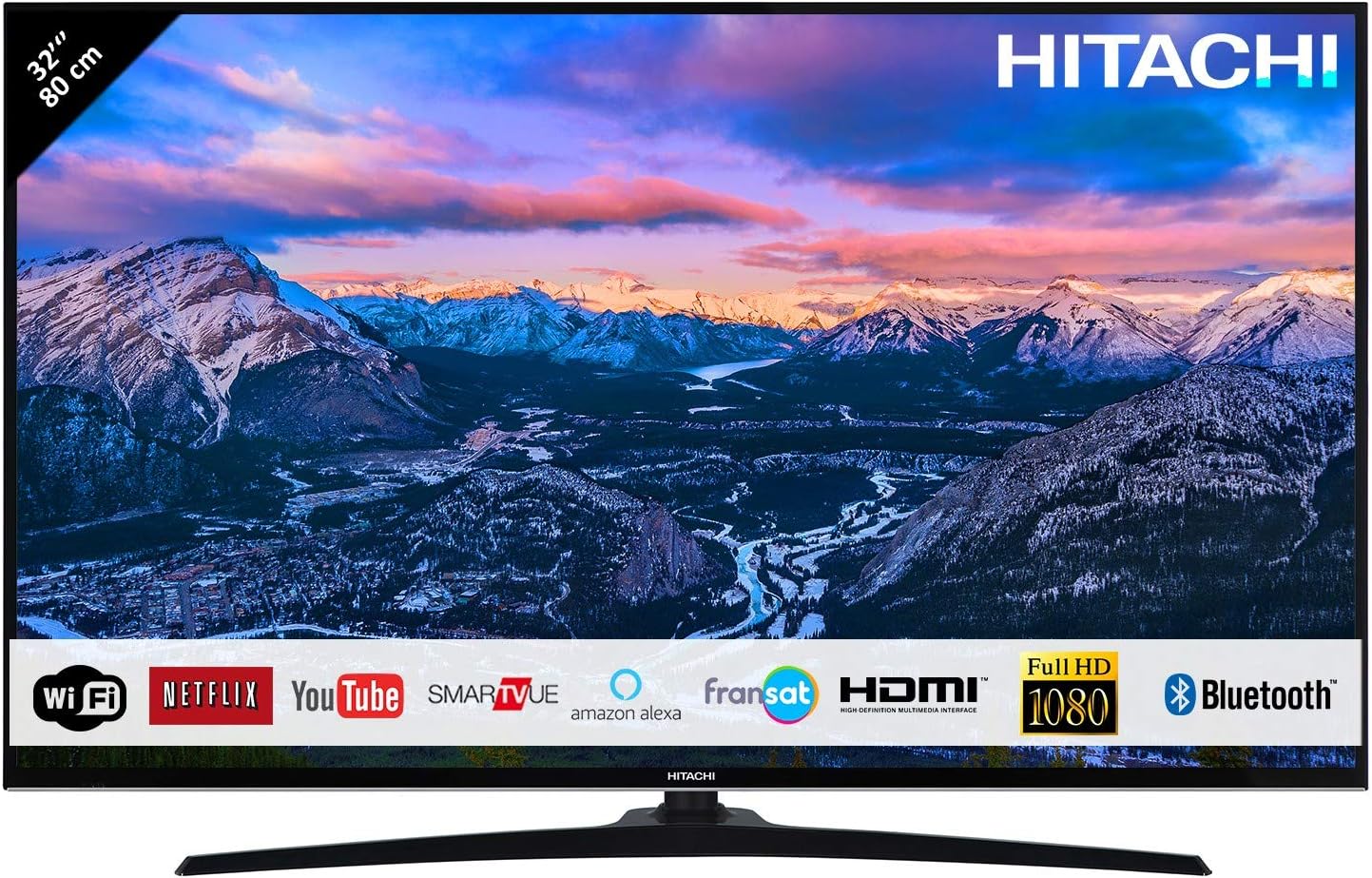 Hitachi 32he4000 Televisor 32'' Lcd Ips Direct Led Fullhd 600hz Smart Tv Wifi