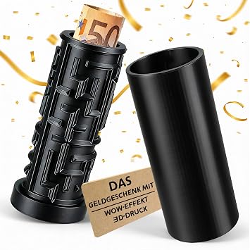 Upgrade Wish Filler Money Gift Black, Creative Labyrinth Box Money Gifts Packaging for Birthday, Farewell, Thank You - Gifts for Boys, Girls, Men, Women and Friends