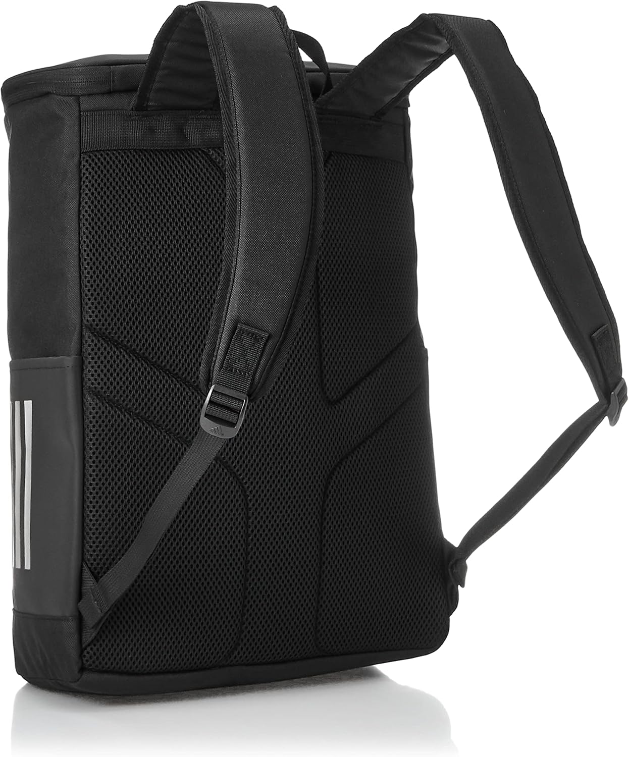 [アディダス] リュックサック B4サイズ収納可 15.6inchPC収納 23L ボックス型 通学 スクールリュック スクールバッグ No.63586 メンズ ブラック/シルバー