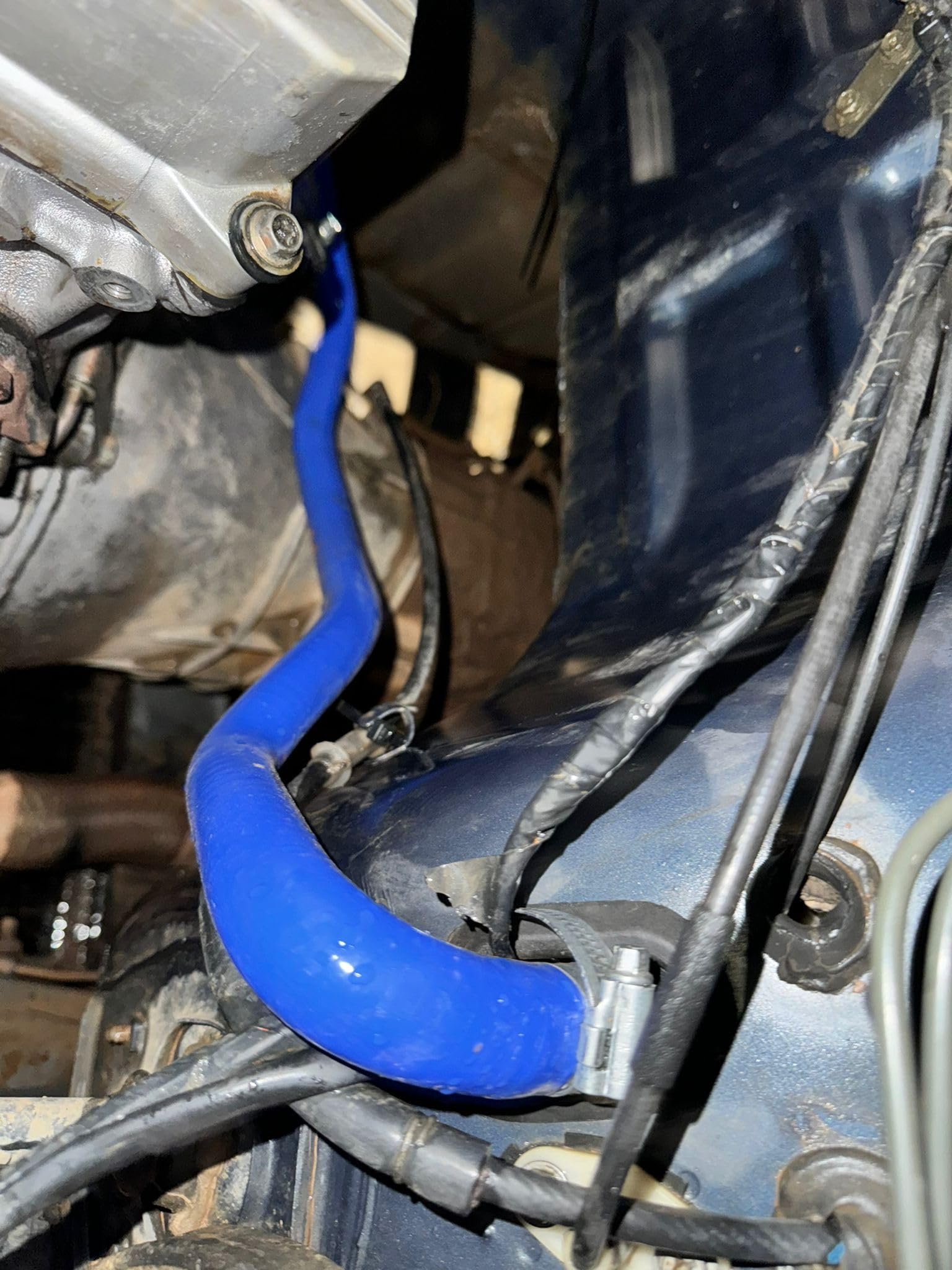 Juego Completo de 13 Manguitos del Circuito de Agua Refrigerante compatible con Nissan Patrol 260 K260 RD28T y RD28: Silicona Reforzada de 5mm (no válido para Y60) (Negro)