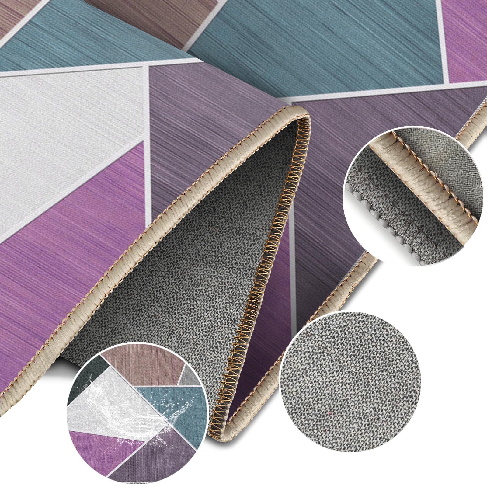 180 x 210 cm Tapis Chaise de Bureau Antidérapant, Grand Tapis de Chaise Multi-Surfaces pour Protection pour Sols Durs, Tapis Chaise Gaming Protection de Plancher pour Bureau à Domicile