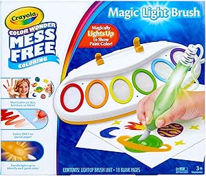 Crayola Color Wonder Magic Light Brush, Mess Free Painting, Gift for Kids, 3, 4, 5, 6