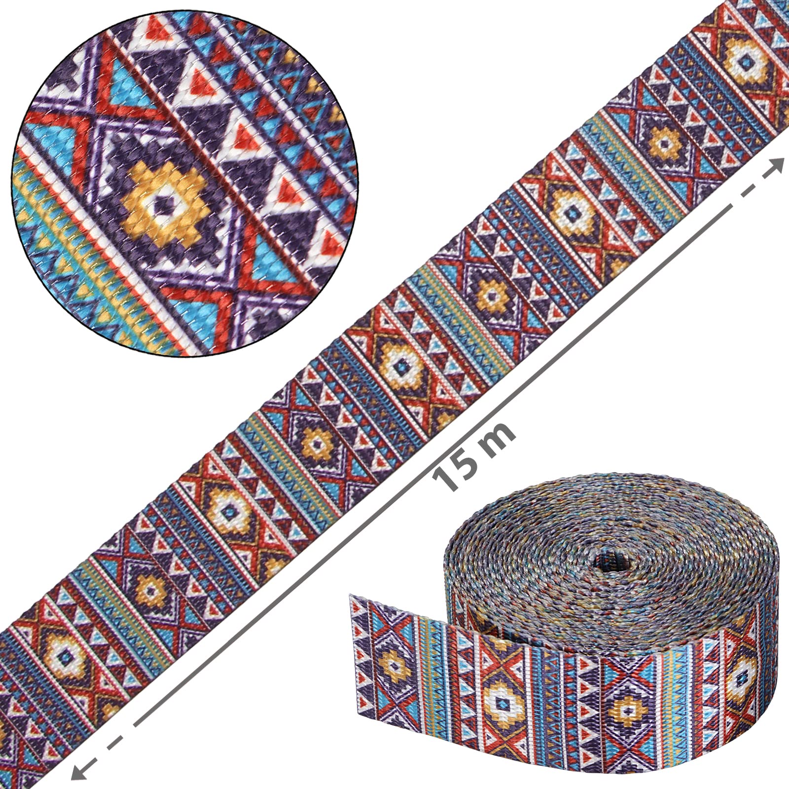 ALPIDEX Slackline Set 15 m + protector de árbol y protector de trinquete , ideal para niños, principiantes y expertos