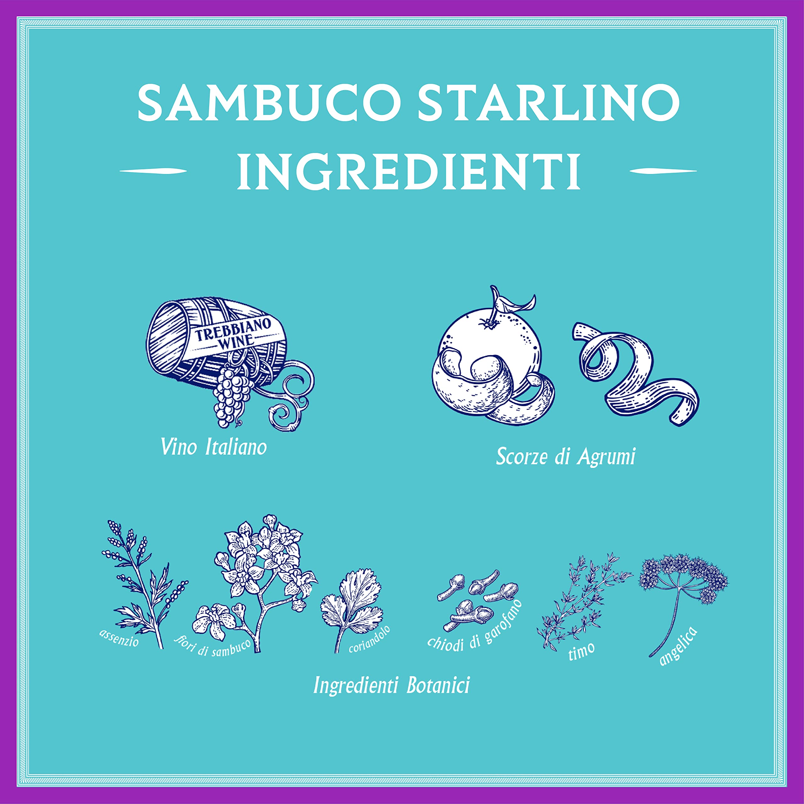 Starlino Elderflower Aperitivo, 750mL | Delizioso su Ghiaccio o in un Negroni o in un Manhattan | Aggiungi al tuo Scaffale con lo Shaker, il Cocktail Bicchieri e Accessori Cucina | Grado Alcolico 17%