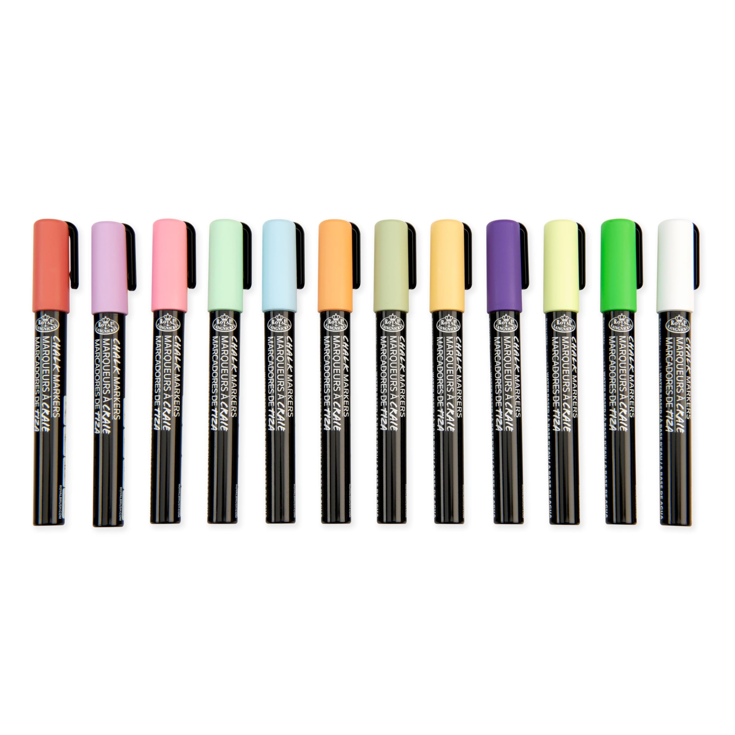 Royal & Langnickel 12pc 2mm PRIMARY CHALK MARKER SET, Multicolor - Image 3