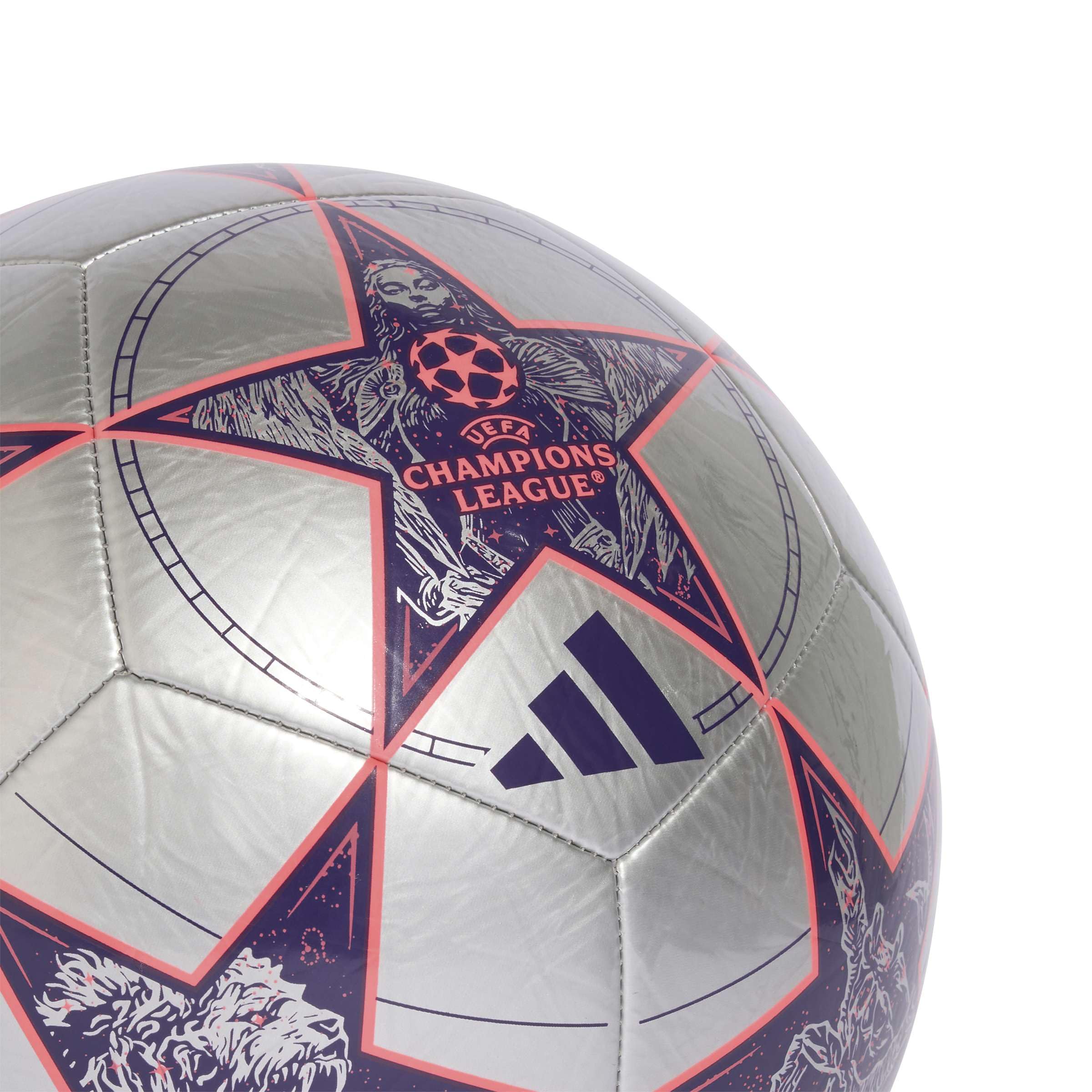 Adidas UEFA Champions League Club Ball JP1539 - Palla da calcio unisex, colore: argento, 5 EU