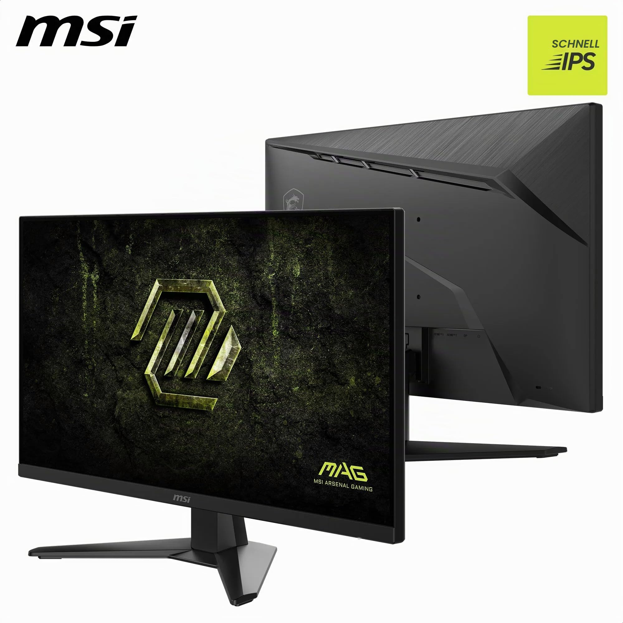 MSI MAG 272F X24 Gaming Monitor 27 Zoll FHD – Rapid IPS 1920 x 1080, 240 Hz / 0,5 ms, HDR Ready, Eye Care, AI Vision HDMI 2.0b, P 1.2a, randloses Design, VESA-kompatibel, Schwarz