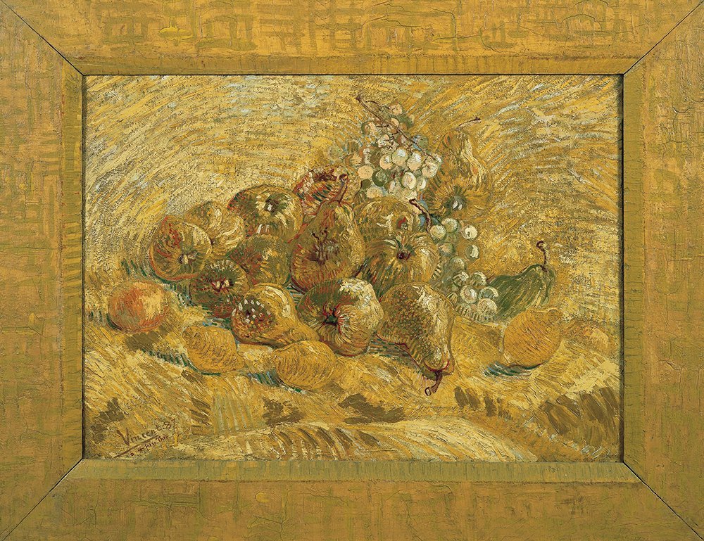 Póster Vincent Van Gogh de frutas para renovar paredes apagadas