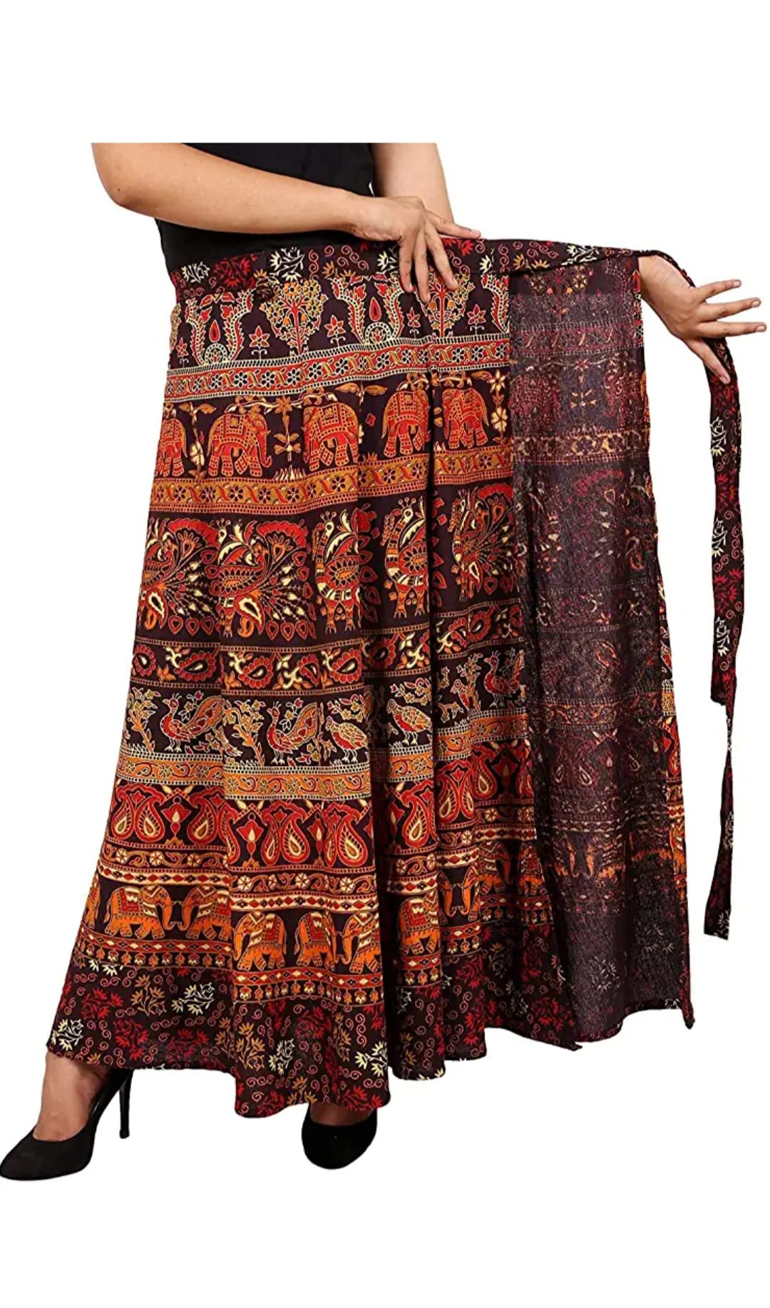 Sahaj Paridhan Jaipuri Print Cotton Wrapskirt