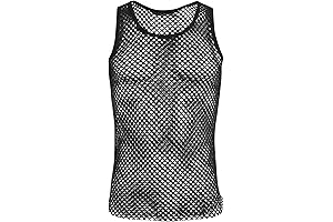 ABAFIP Men's Fishnet Tank Top: The Epitome of Meshy Appeal