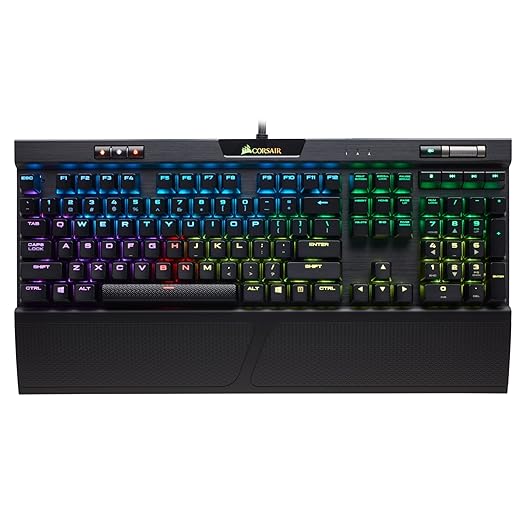 Corsair K70 RGB MK.2 Clavier Mécanique Gaming (Cherry MX Speed: Rapide et très précis, Rétro-Éclairage RGB Multicolore, AZERTY FR Layout) - Noir