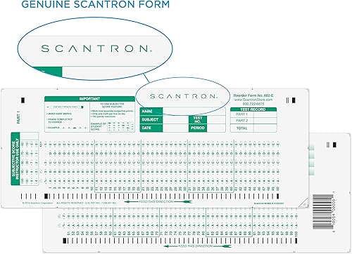 Miniatura 9 de Hoja de respuestas oficial de la marca SCANTRON 882-E (paquete de 100)