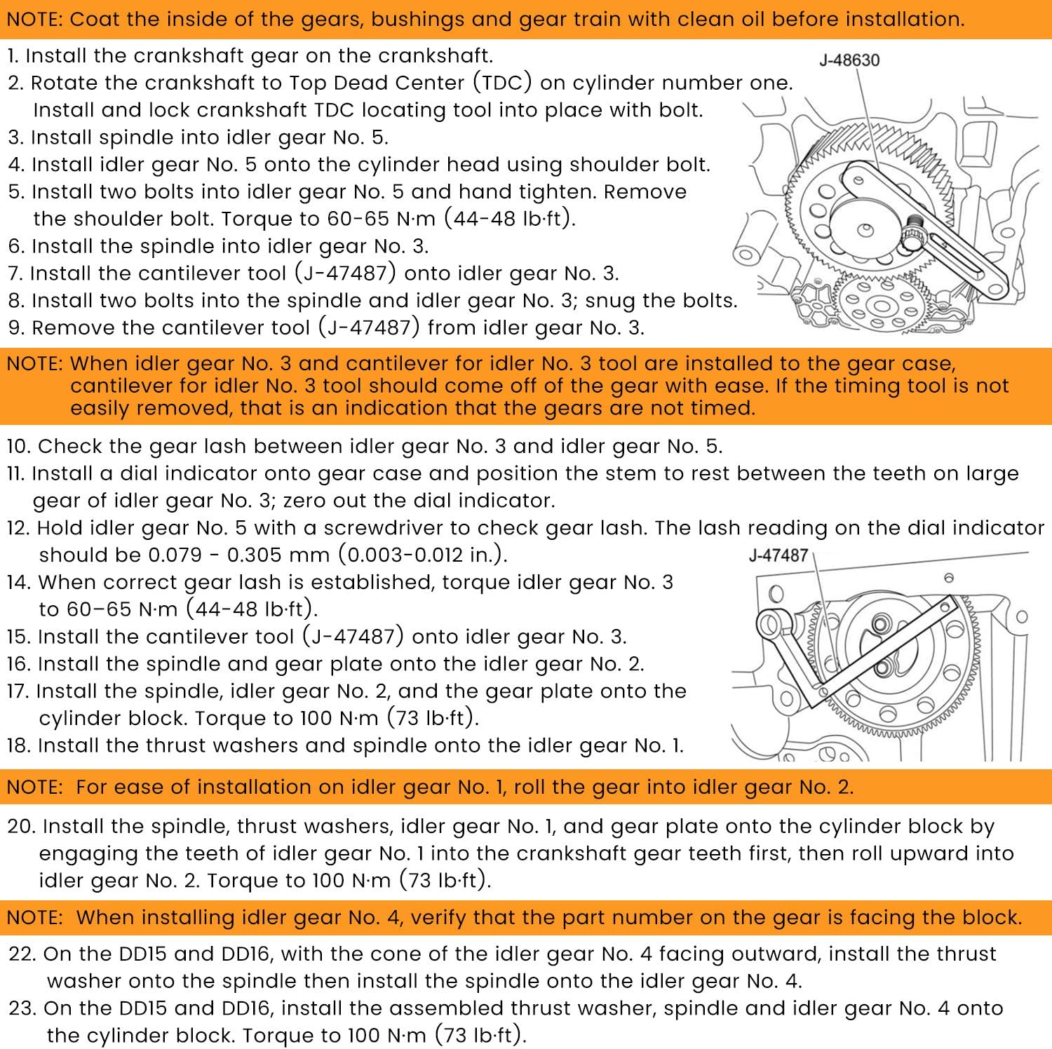 For Detroit Diesel DD15 Engine Camshaft Timing Tool TDC Locating Pin Brake Adjustment Tool Barring Tool Fuel Line Socket J-47487 J-48630 W47058090900 W470589104000 W470589001500 J-46392 W470589046300
