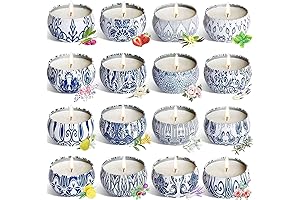 16-Piece Scented Candle Symphony: Unwind, Refresh, and Rejuvenate
