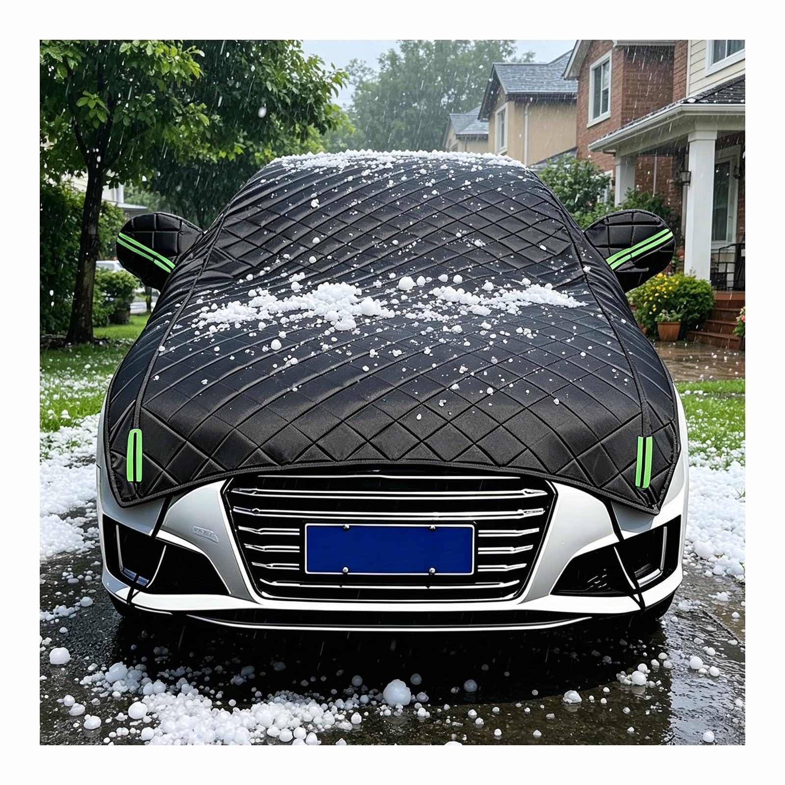 Abdeckplane Auto Hagelschutz für Kia Sportage 1995-2026, 5-Lagig Gepolsterte Abdeckung für Dach & Windschutzscheibe,Wasserdicht Outdoor Autoplane Atmungsaktiv Q01