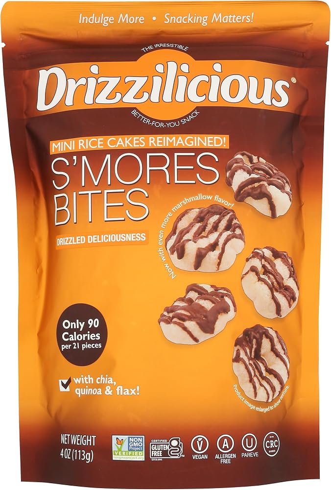 Drizzilicious S'more's Bites Mini Rice Cakes, 4 OZ