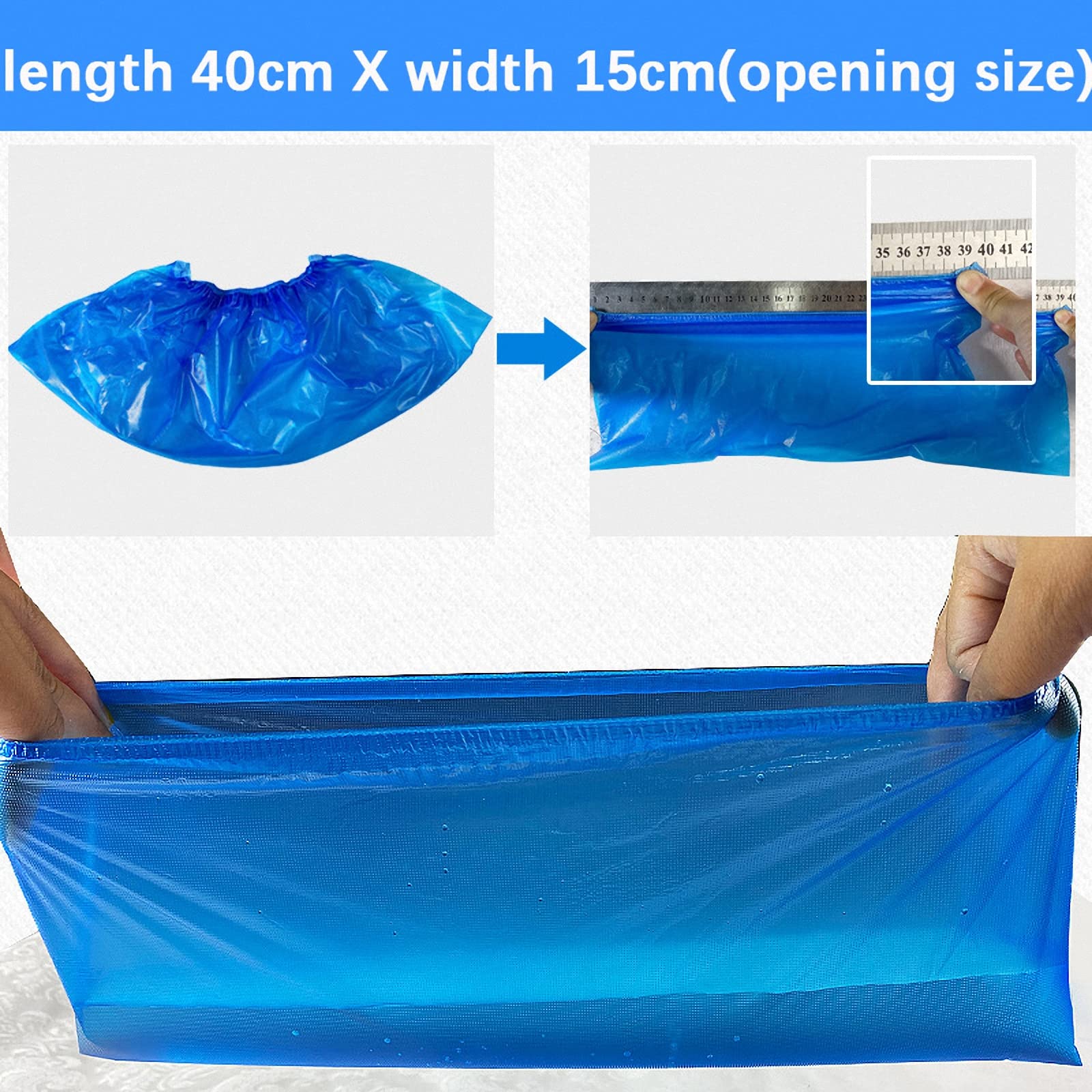 150 Paia di Copriscarpe USA e Getta, copripiedi Antipolvere e Resistenti all'Usura per Interni, Copriscarpe Impermeabili e Antiscivolo per i Giorni di Pioggia Domestici