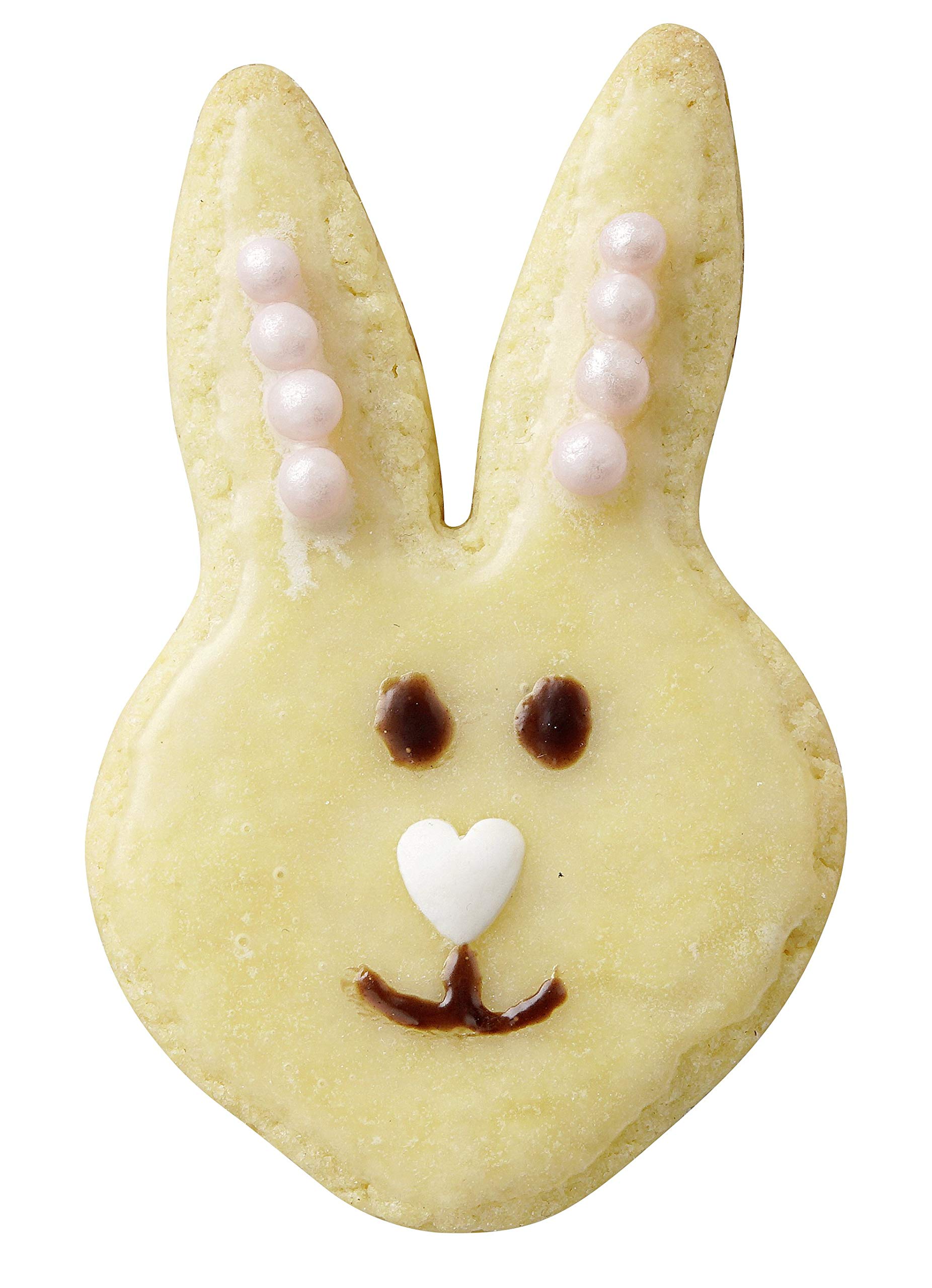 5er Ausstecher-Set Osterhasen, Ausstecher für Plätzchen, Ausstechform für Kekse und Fondant, hochwertiger Keksausstecher, Küchenhelfer aus Edelstahl, Farbe: silber (Packung mit 6)