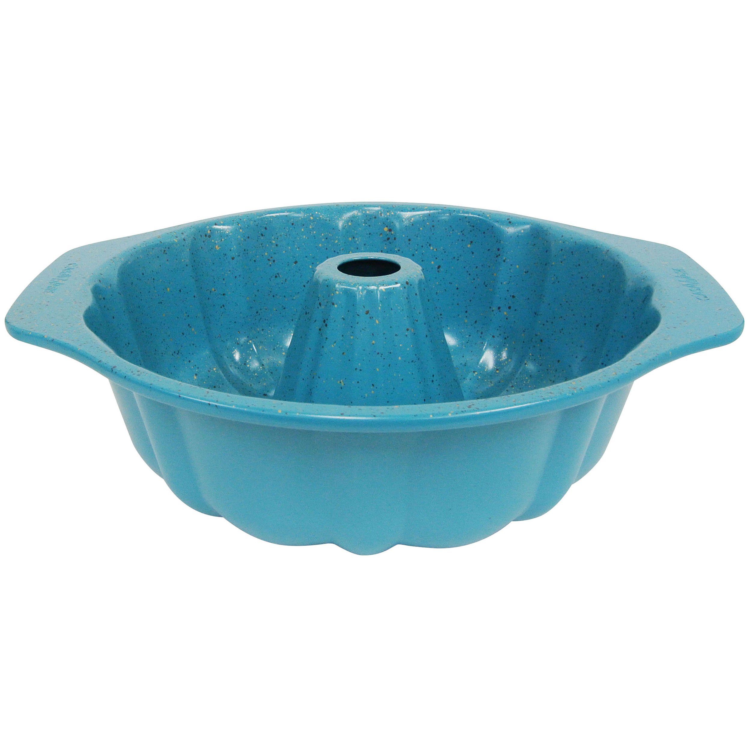 casaWare Karbowana forma do ciasta 24 cm (10 filiżanek) powlekana ceramiką nieprzywierająca (niebieski granit)